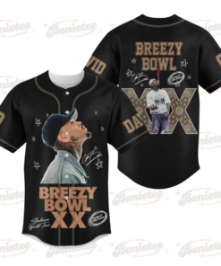 Personalized Chris Brown Tour 2025 Baseball Jersey, Chris Brown Breezy Bowl Baseball Jersey