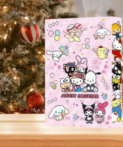 Anime Hello Kitty Halloween Advent Calendar Box Figure Christmas Kawaii Melody Kuromi Figure Action Model Holiday Kid Toy Gifts