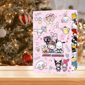 Anime Hello Kitty Halloween Advent Calendar Box Figure Christmas Kawaii Melody Kuromi Figure Action Model Holiday Kid Toy Gifts