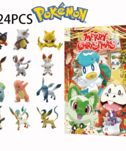 Pokemon 24 Days Christmas Countdown Calendar Figure Advent Box Christmas Mystery Box Doll Anime Peripheral Figuras Gift for Kids