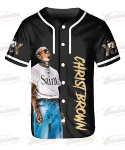 Alternative view of Chris Brown Breezy Bowl XX Baseball Jersey, Breezy Bowl XX Music Tour 2025 Baseball Jersey