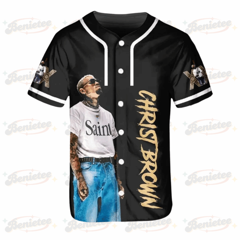 Alternative view of Chris Brown Breezy Bowl XX Baseball Jersey, Breezy Bowl XX Music Tour 2025 Baseball Jersey