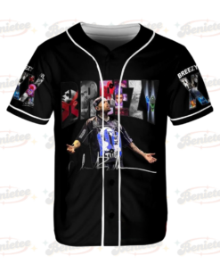 Alternative view of Chris Brown Tour Baseball Jersey, Breezy Bowl XX Tour 2025 Baseball Jersey