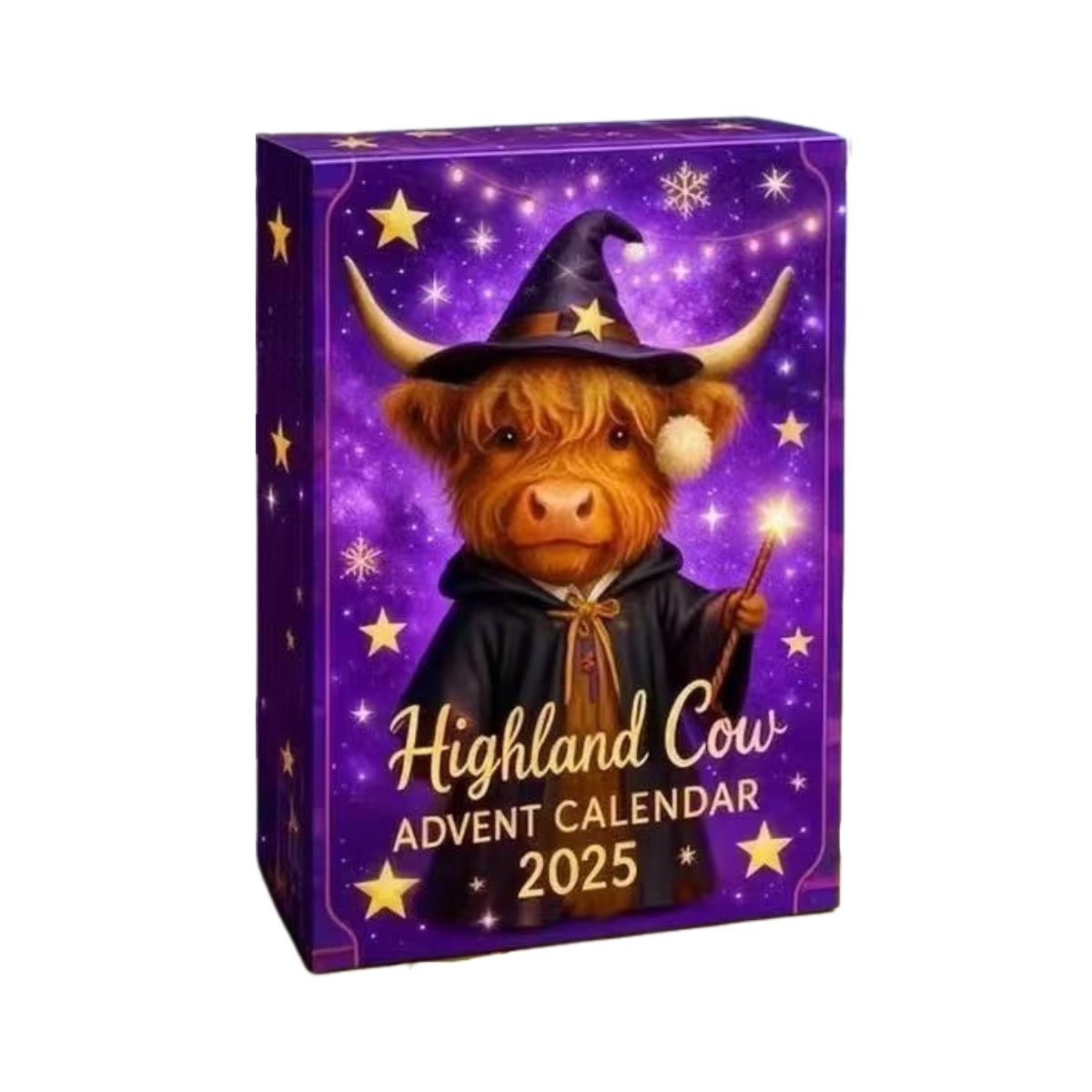 Highland Cow Advent Calendar 2025 3D Highland Cow Ornaments 24 Days Christmas Countdown Calendar Christmas Advent Calendar Gift