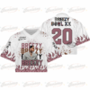 Custom Chris Brown Croptop Mesh Football, Breezy Bowl Tour 2025 Croptop Mesh Football