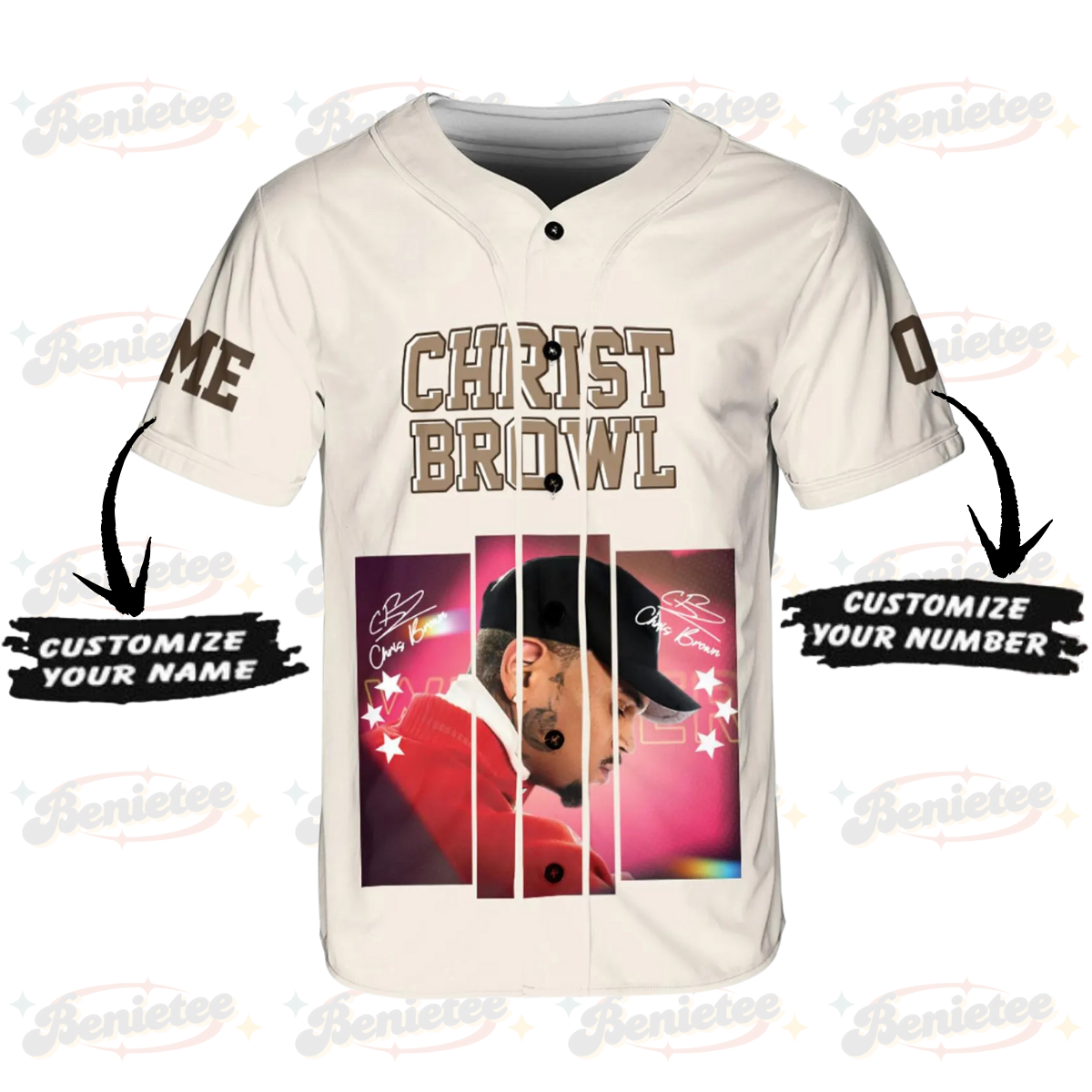 Personalized Chris Brown Breezy Bowl XX Tour 2025 Jersey, Chris Brown Breezy Bowl (Copy) - Image 2