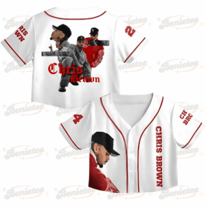 Personalized Chris Brown Breezy Bowl XX Croptop Baseball Jersey, Chris Brown 2025 Tour Croptop Baseball Jersey