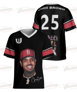 Custom Chris Brown Breezy Bowl XX Tour 2025 Football Jersey, Breezy Bowl XX Tour 2025 Football Jersey