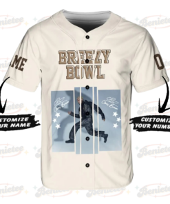 Alternative view of Custom Chris Brown Tour Baseball Jersey, Breezy Bowl XX Tour 2025 Baseball Jersey