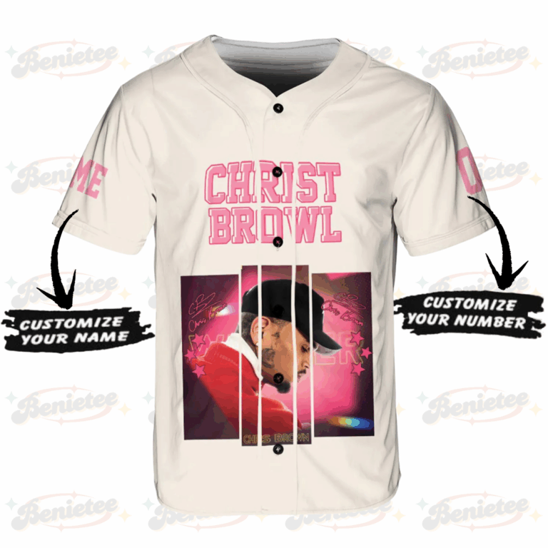 Alternative view of Personalized Chris Brown Tour Jersey, Breezy Bowl XX 2025 Baseball Shirt