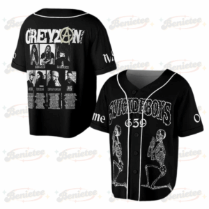 Custom Suicideboys “Grey Day” Tour Baseball Jersey, Horrorcore G59 Skeleton Baseball Jersey