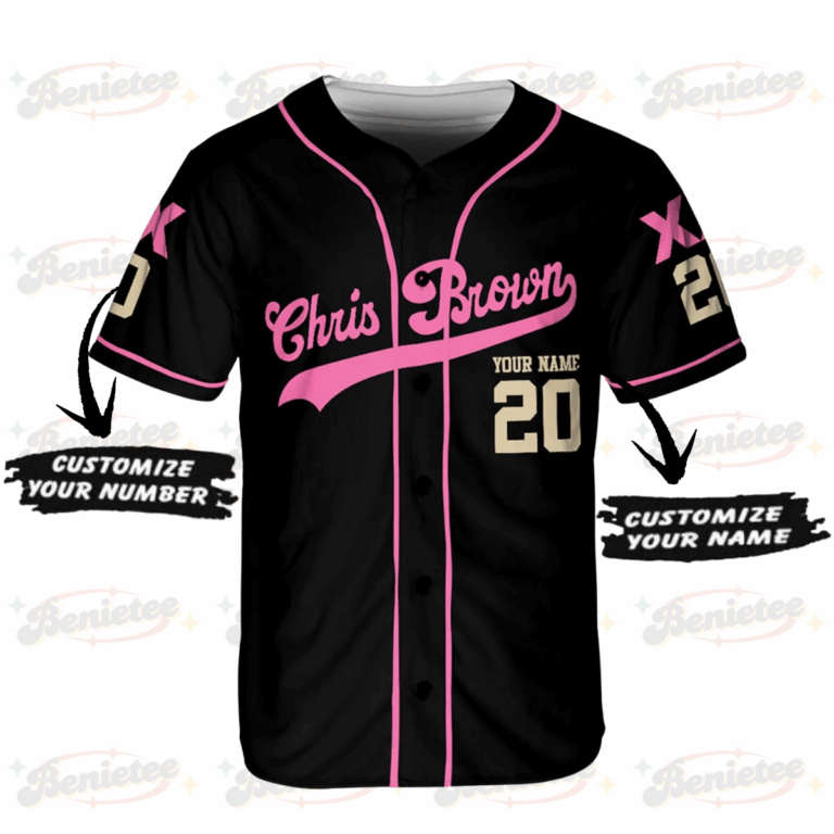 Alternative view of Custom Chris Brown Breezy Bowl XX Tour 2025 Jersey, Chris Brown Breezy Bowl