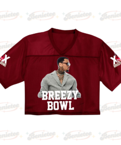 Alternative view of Chris Brown Croptop Mesh Football, Breezy Bowl Tour 2025 Croptop Mesh Football