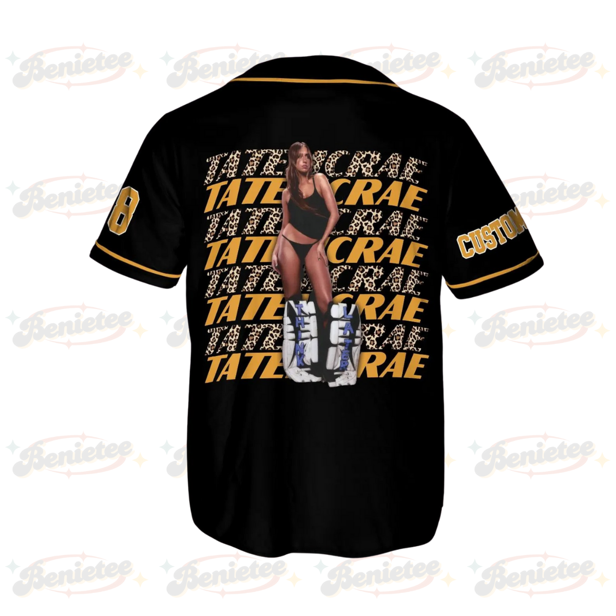 Personalized Tate Mcrae Miss Posessive Baseball Jersey, T8 Mcrae Baseball Jersey - Image 3
