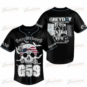 Suicideboys Baseball Jersey, Suicideboys Jersey Shirt, Gray Day 2025 Jersey