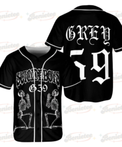 Custom Name & Number New Unisex Suicideboy Grey Day Tour Concert 2025 Baseball Jersey