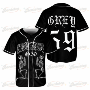 Custom Name & Number New Unisex Suicideboy Grey Day Tour Concert 2025 Baseball Jersey