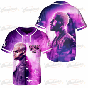 Chris Brown Breezy Bowl XX Baseball Jersey, Chris Brown Tour 2025 Baseball Jersey