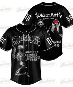 Personalized Suicideboys Carrollton Slap My Face Against A Pill To Crush It Up Personalized Baseball Jersey