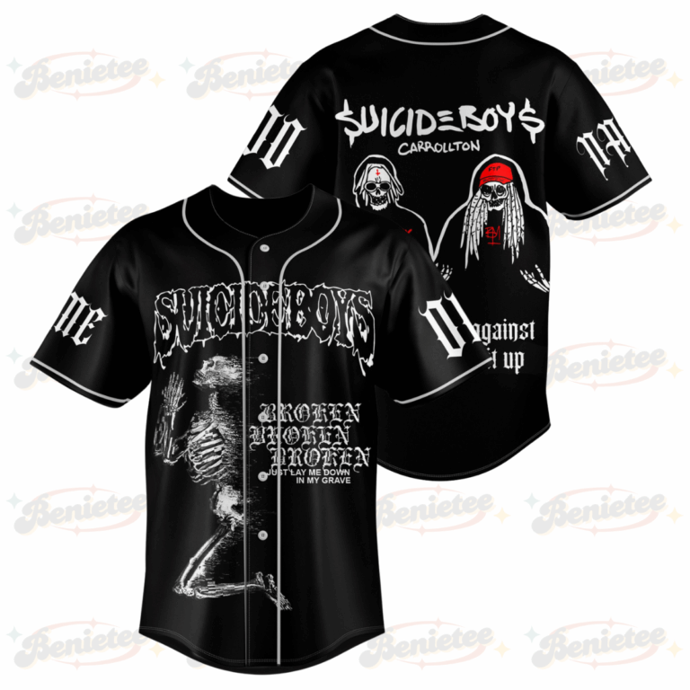 Personalized Suicideboys Carrollton Slap My Face Against A Pill To Crush It Up Personalized Baseball Jersey