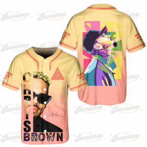 Chris Brown Breezy Bowl XX Baseball Jersey, Chris Brown Tour 2025 Baseball Jersey