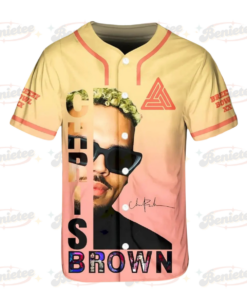 Alternative view of Chris Brown Breezy Bowl XX Baseball Jersey, Chris Brown Tour 2025 Baseball Jersey