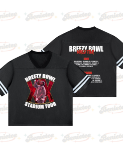 Chris Brown Croptop Mesh Football, Breezy Bowl Tour 2025 Croptop Mesh Football