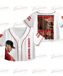 Personalized Chris Brown Breezy Bowl XX Croptop Baseball Jersey, Chris Brown 2025 Tour Croptop Baseball Jersey