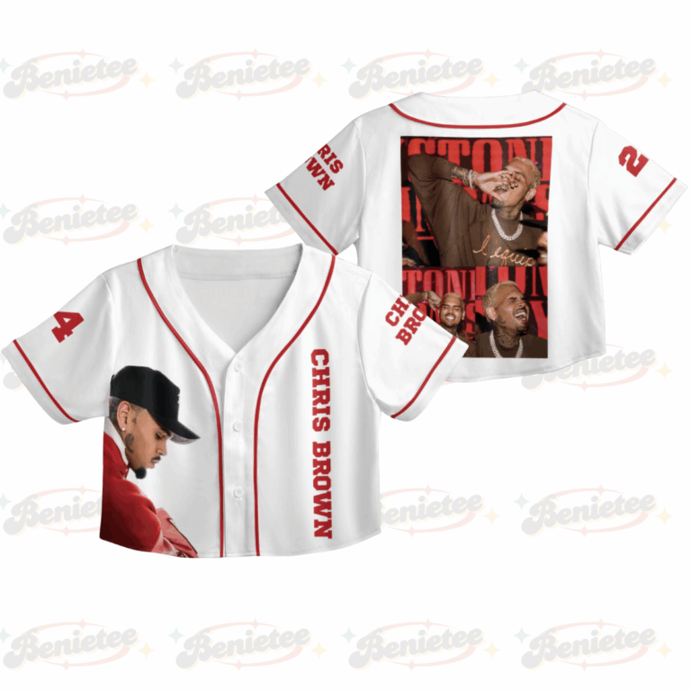 Personalized Chris Brown Breezy Bowl XX Croptop Baseball Jersey, Chris Brown 2025 Tour Croptop Baseball Jersey