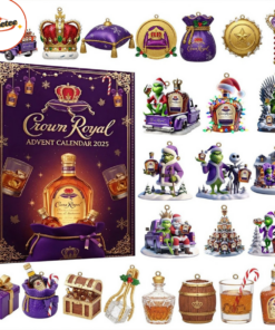 Grinch Christmas Advent Calendar 2025, Christmas Countdown Advent Calendar Gift Box With 24 Acrylic Ornaments