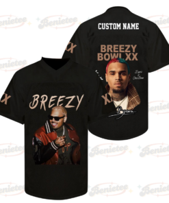 Custom Chris Brown Breezy Bowl Football Jersey, Breezy Bowl XX Tour 2025 Football Jersey