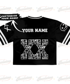 Alternative view of Personalized Chris Brown 2025 Croptop Mesh Football, Breezy Bowl XX Concert 2025 Croptop Mesh Football