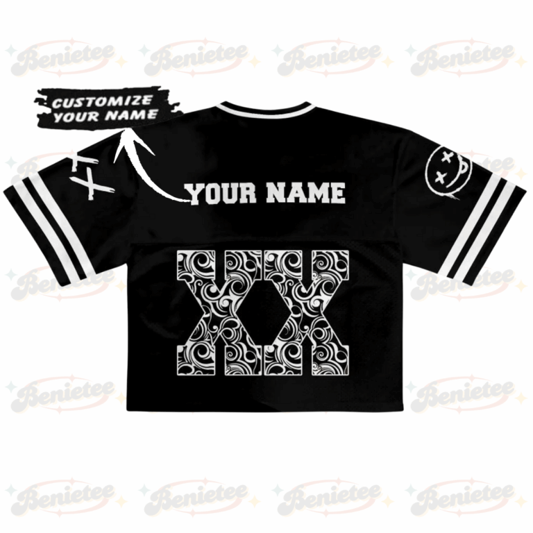 Alternative view of Personalized Chris Brown 2025 Croptop Mesh Football, Breezy Bowl XX Concert 2025 Croptop Mesh Football