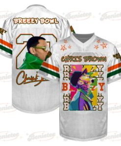 Personalized Chris Brown Breezy Bowl Football Jersey, Breezy Bowl XX Tour 2025 Football Jersey