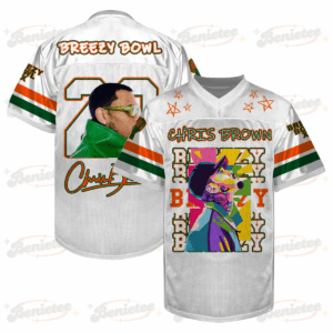 Personalized Chris Brown Breezy Bowl Football Jersey, Breezy Bowl XX Tour 2025 Football Jersey