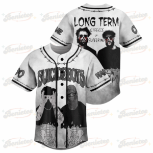 Custom Suicideboys Long Term Effects Of Suffering Personalized Baseball Jersey