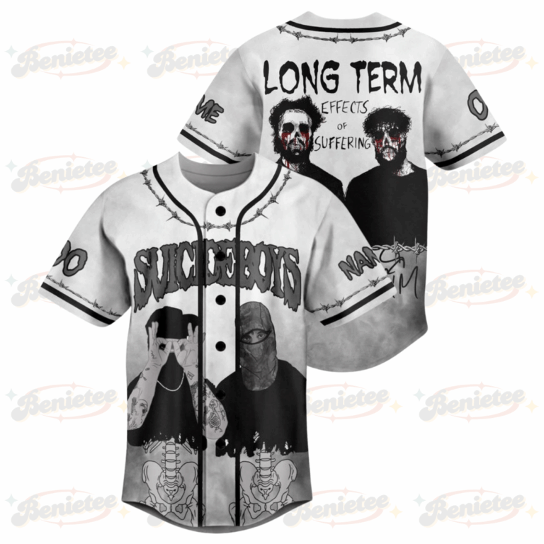 Custom Suicideboys Long Term Effects Of Suffering Personalized Baseball Jersey