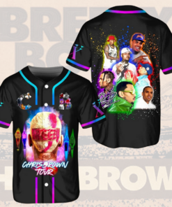 Alternative view of Chris Brown Breezy Bowl XX Baseball Jersey, Chris Brown Tour 2025 Baseball Jersey