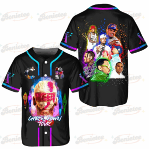 Chris Brown Breezy Bowl XX Baseball Jersey, Chris Brown Tour 2025 Baseball Jersey