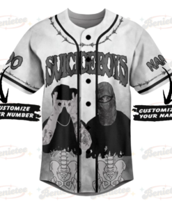 Alternative view of Custom Suicideboys Long Term Effects Of Suffering Personalized Baseball Jersey