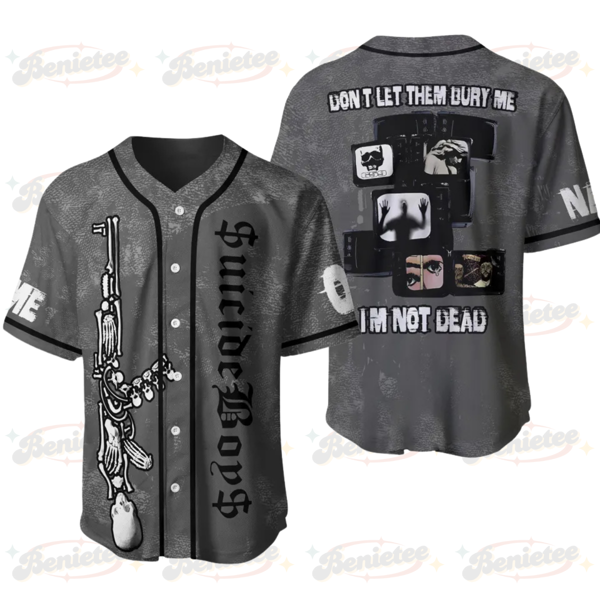 Personalized Suicideboys Music Tour 2025 Baseball Jersey Men's