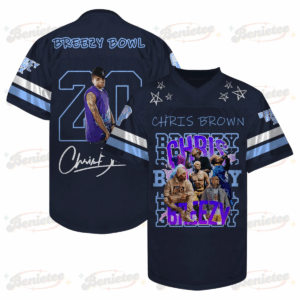 Custom Chris Brown Breezy Bowl Football Jersey, Breezy Bowl XX Tour 2025 Football Jersey