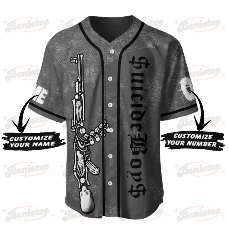 Alternative view of Personalized Suicideboys Music Tour 2025 Baseball Jersey Men's