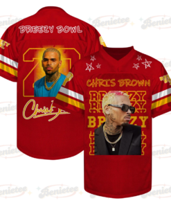 Custom Chris Brown Breezy Bowl Football Jersey, Breezy Bowl XX Tour 2025 Football Jersey