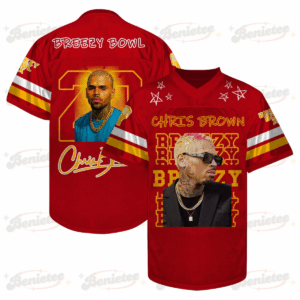Custom Chris Brown Breezy Bowl Football Jersey, Breezy Bowl XX Tour 2025 Football Jersey