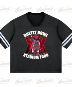 Alternative view of Chris Brown Croptop Mesh Football, Breezy Bowl Tour 2025 Croptop Mesh Football