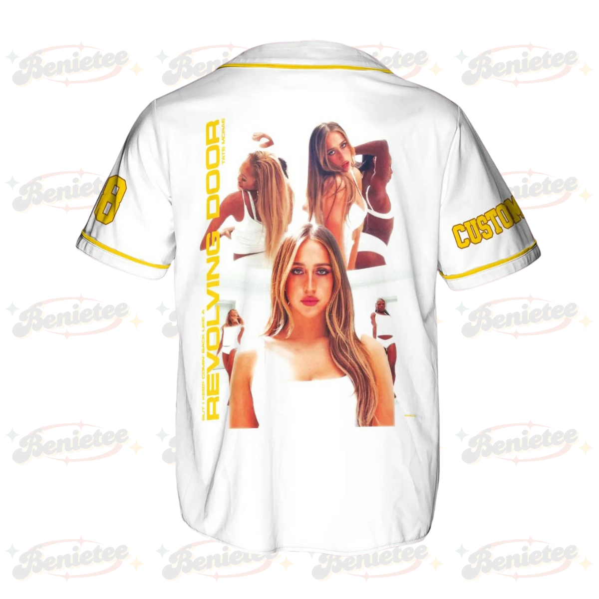 Personalized Miss Possessive Tour Baseball Jersey, Tate Mcrae T8 Concert Baseball Jersey - Image 3