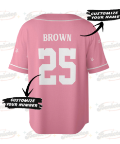 Alternative view of Personalized Chris Brown Tour 2025 Baseball Jersey, Chris Brown 2025 Baseball Jersey