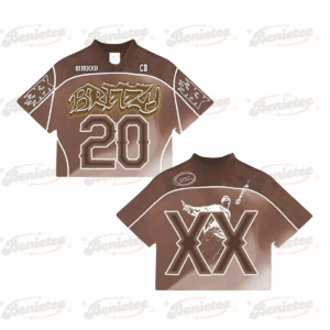 Custom Chris Brown Croptop Mesh Football, Breezy Bowl Tour 2025 Croptop Mesh Football