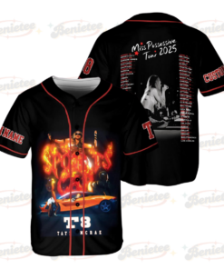 Personalized Miss Possessive Tour Baseball Jersey, Tate Mcrae T8 Concert Baseball Jersey